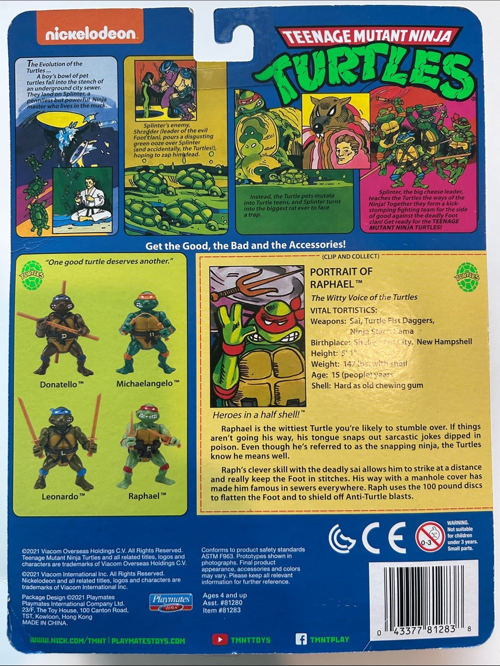 Teenage Mutant Ninja Turtles Raphael Action Figure - Green with Red Accents - Picture 2 of 2